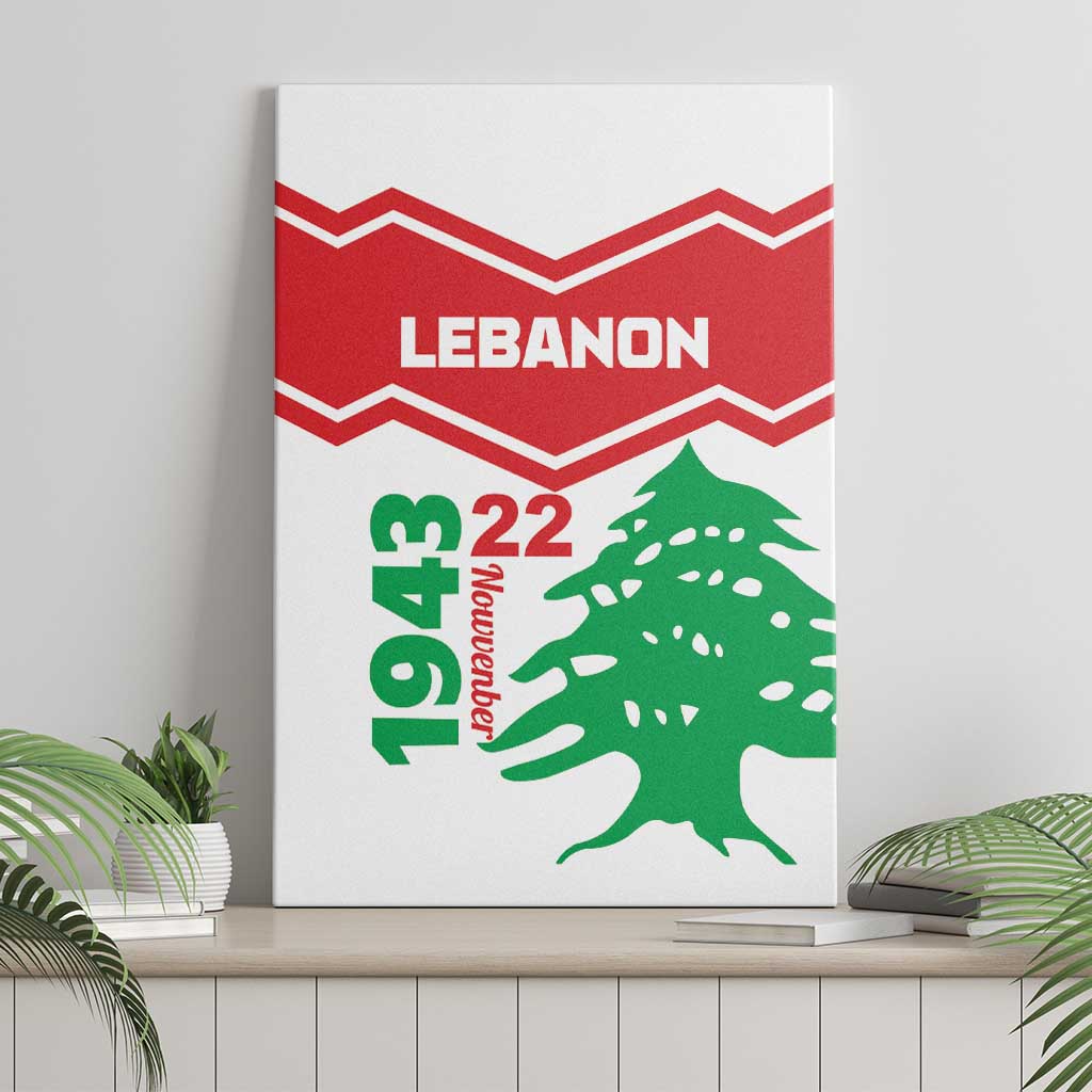 Lebanon Independence Day Canvas Wall Art Cedrus libani - Wonder Print Shop