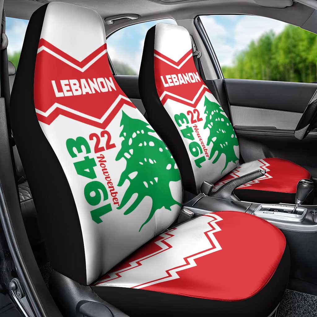 Lebanon Independence Day Car Seat Cover Cedrus libani - Wonder Print Shop