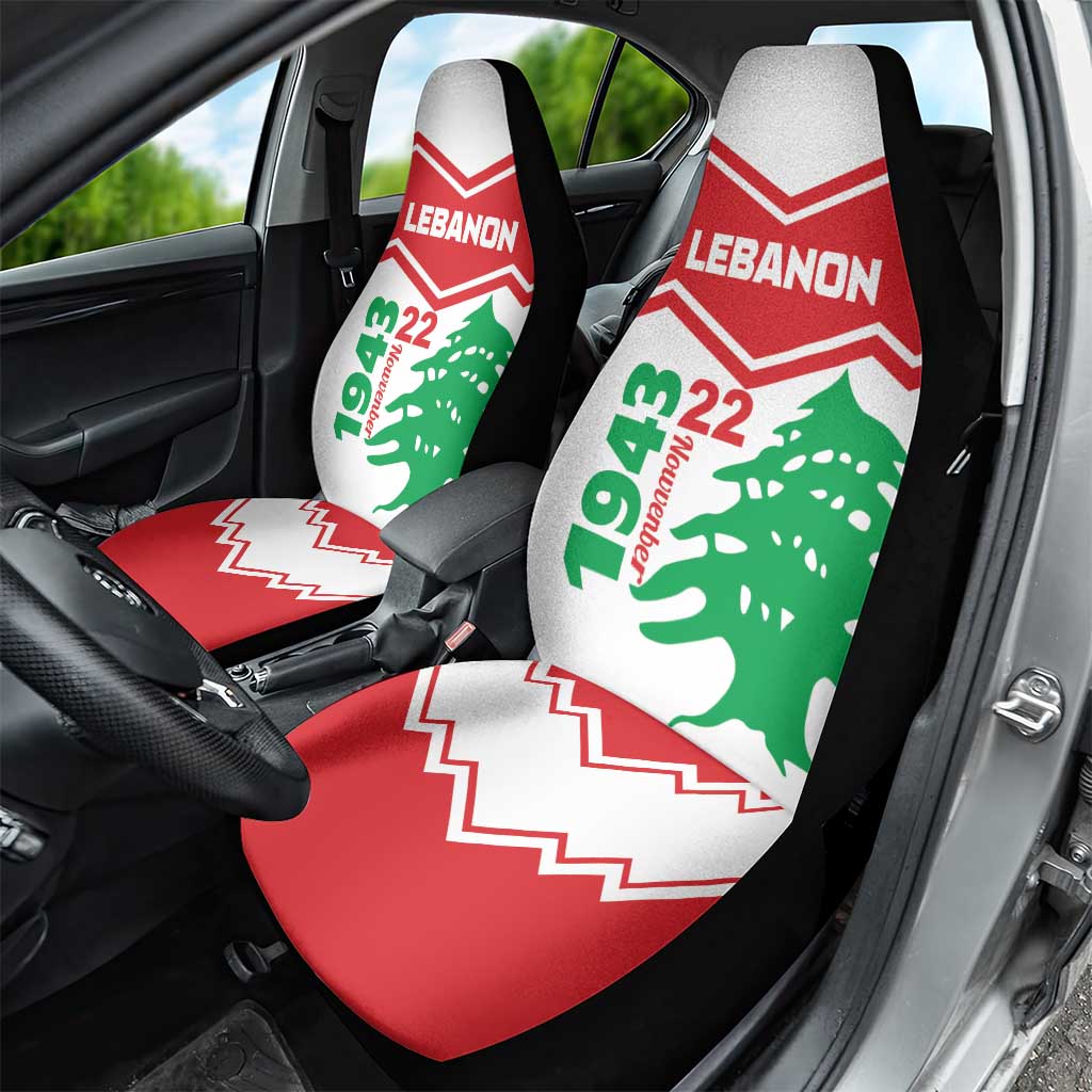 Lebanon Independence Day Car Seat Cover Cedrus libani - Wonder Print Shop