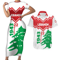 Personalized Lebanon Independence Day Couples Matching Short Sleeve Bodycon Dress and Hawaiian Shirt Cedrus libani - Wonder Print Shop