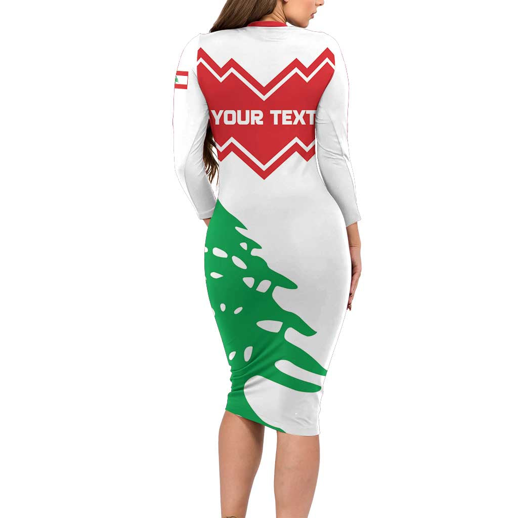 Personalized Lebanon Independence Day Family Matching Long Sleeve Bodycon Dress and Hawaiian Shirt Cedrus libani - Wonder Print Shop
