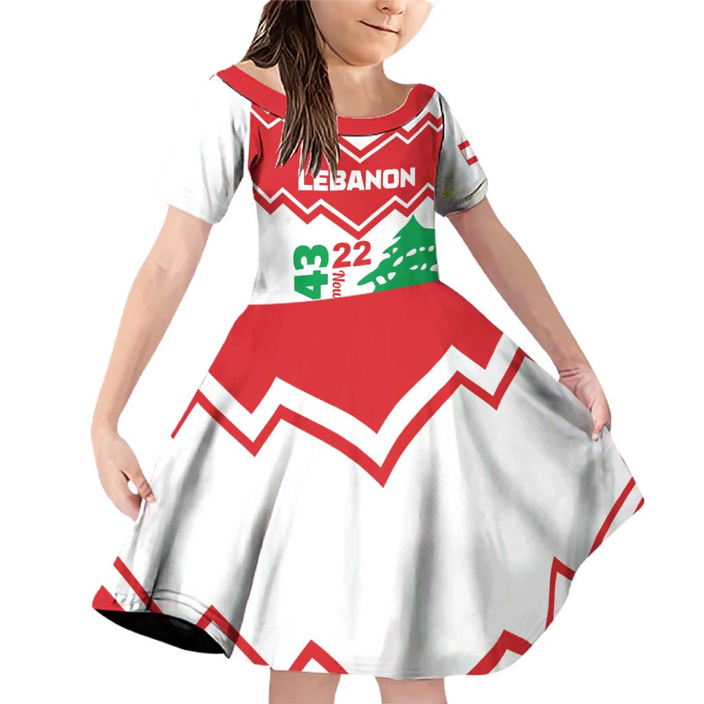 Personalized Lebanon Independence Day Family Matching Off Shoulder Short Dress and Hawaiian Shirt Cedrus libani - Wonder Print Shop