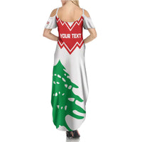 Personalized Lebanon Independence Day Family Matching Summer Maxi Dress and Hawaiian Shirt Cedrus libani - Wonder Print Shop