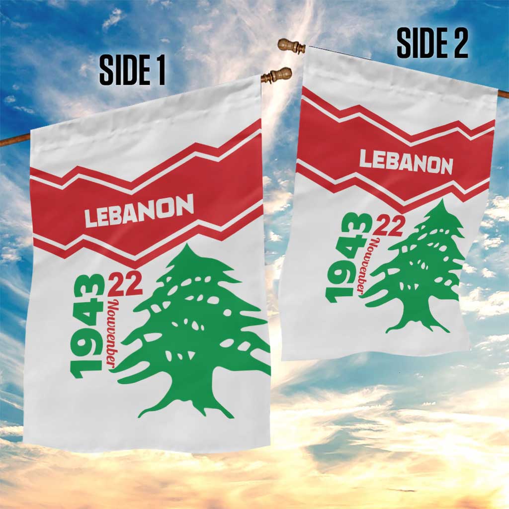 Lebanon Independence Day Garden Flag Cedrus libani - Wonder Print Shop
