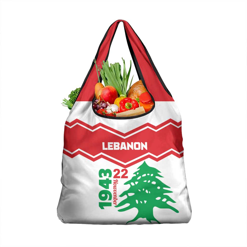 Lebanon Independence Day Grocery Bag Cedrus libani