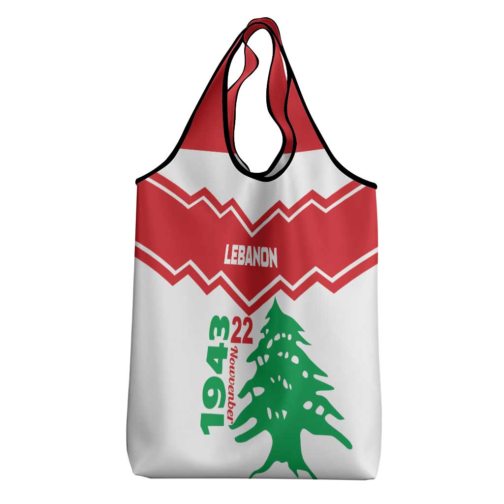 Lebanon Independence Day Grocery Bag Cedrus libani
