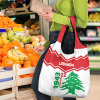 Lebanon Independence Day Grocery Bag Cedrus libani