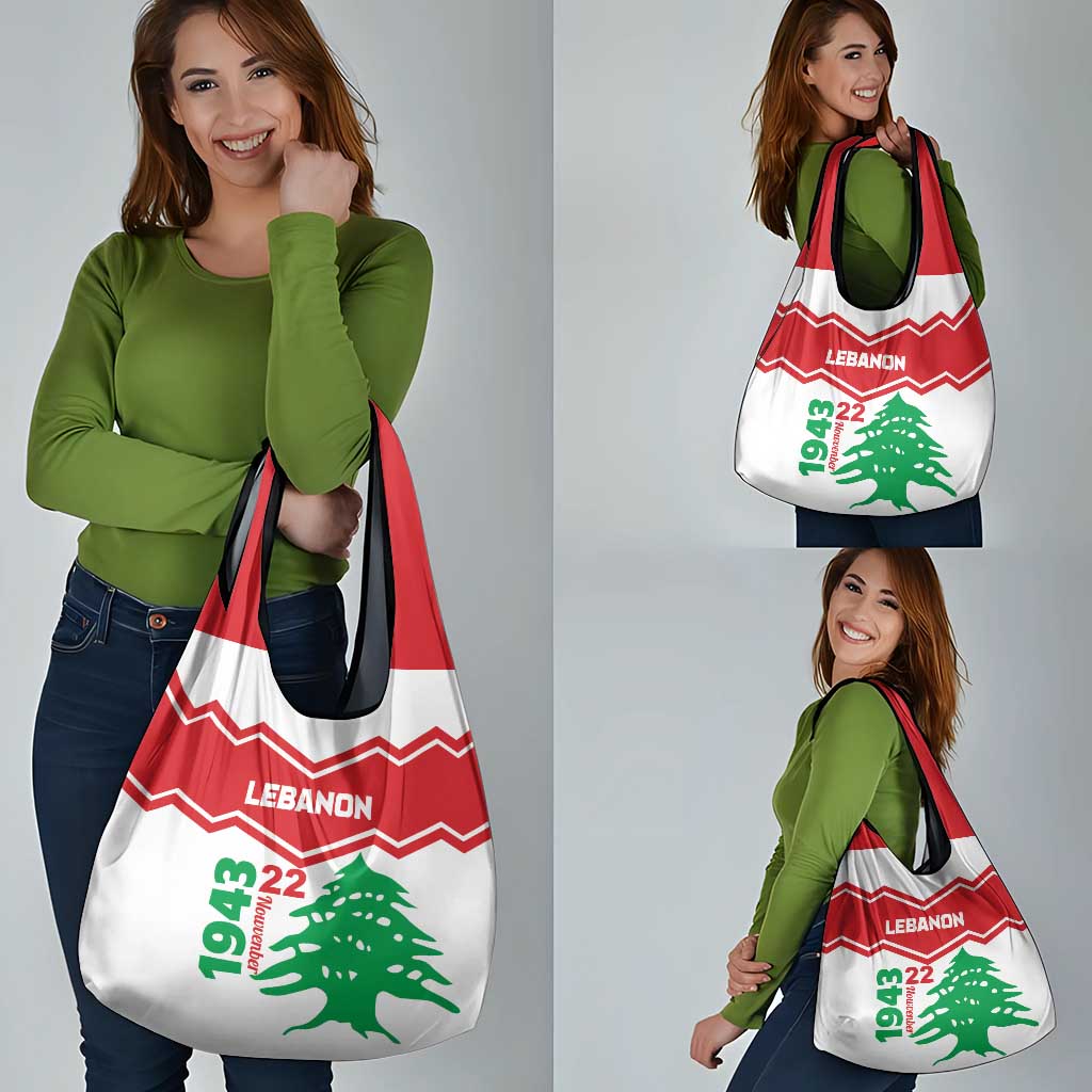 Lebanon Independence Day Grocery Bag Cedrus libani