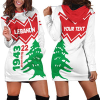 Personalized Lebanon Independence Day Hoodie Dress Cedrus libani - Wonder Print Shop