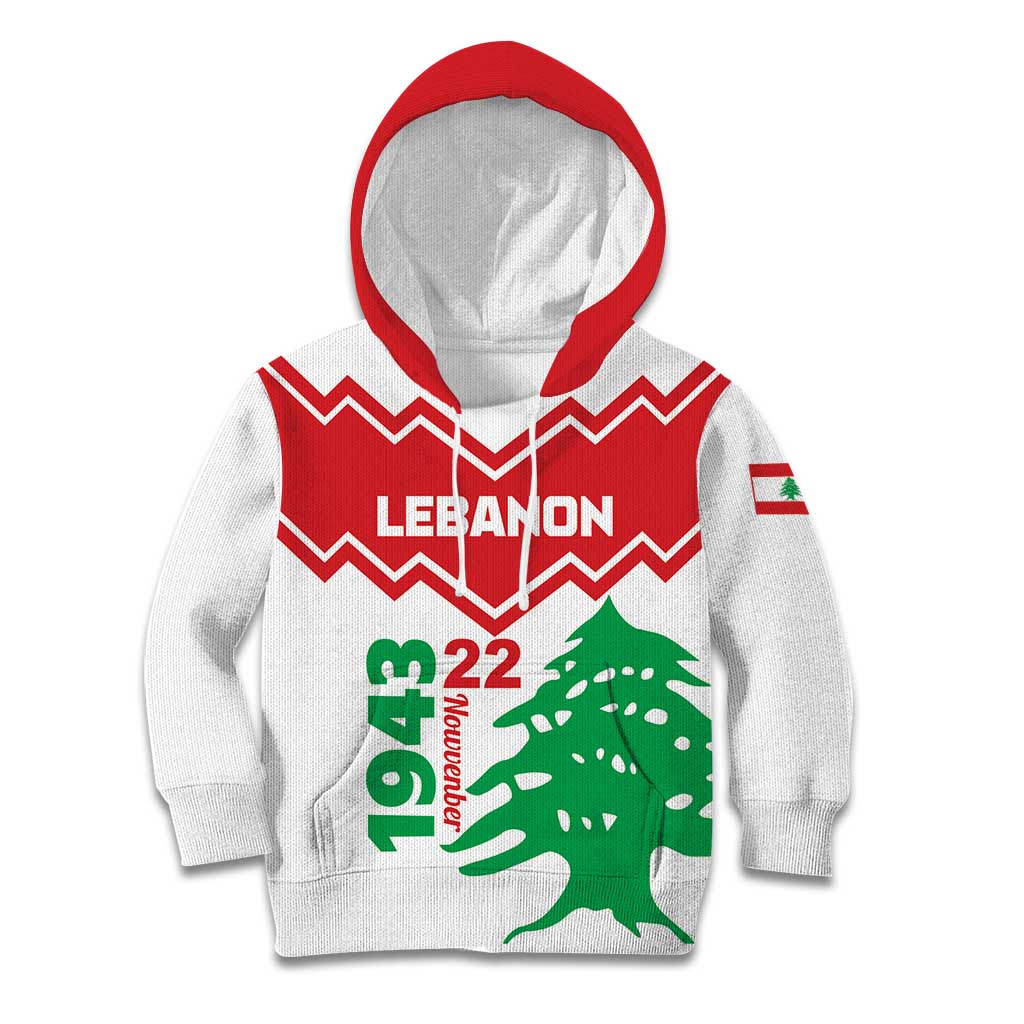 Personalized Lebanon Independence Day Kid Hoodie Cedrus libani - Wonder Print Shop