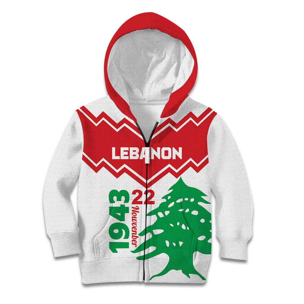 Personalized Lebanon Independence Day Kid Hoodie Cedrus libani - Wonder Print Shop