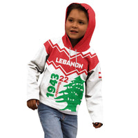 Personalized Lebanon Independence Day Kid Hoodie Cedrus libani - Wonder Print Shop