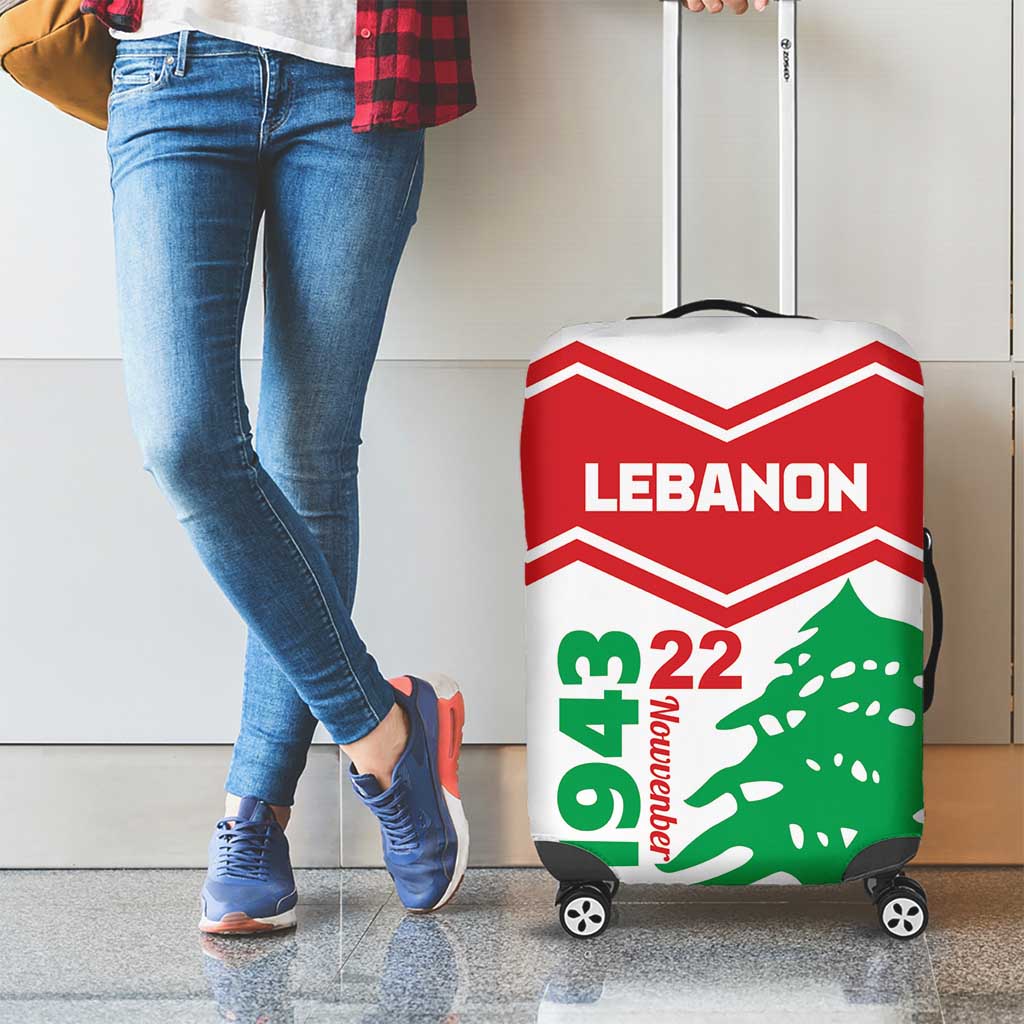 Lebanon Independence Day Luggage Cover Cedrus libani - Wonder Print Shop