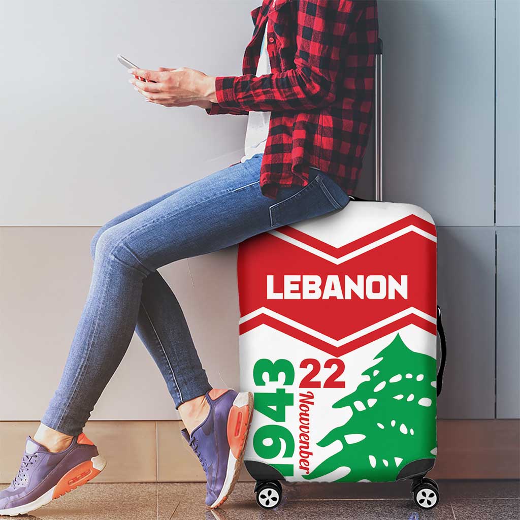 Lebanon Independence Day Luggage Cover Cedrus libani - Wonder Print Shop