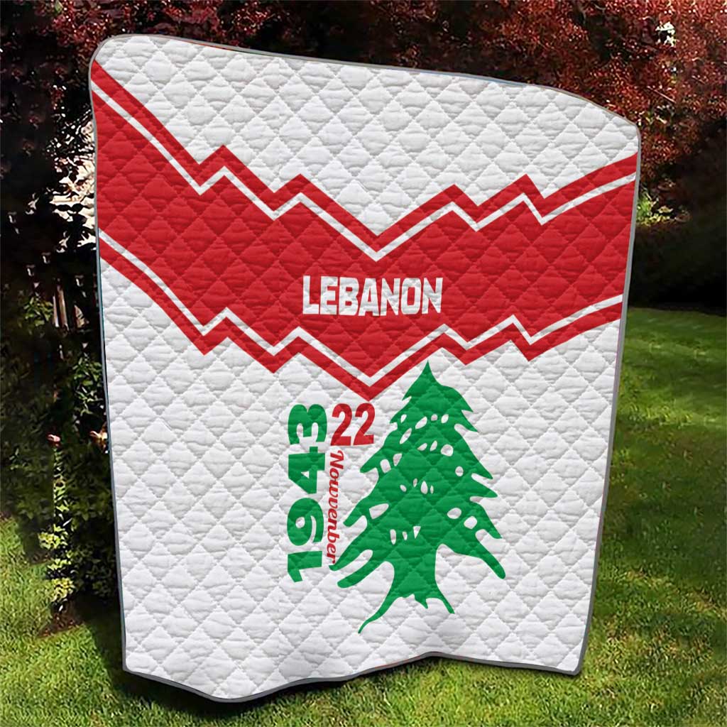 Lebanon Independence Day Quilt Cedrus libani - Wonder Print Shop