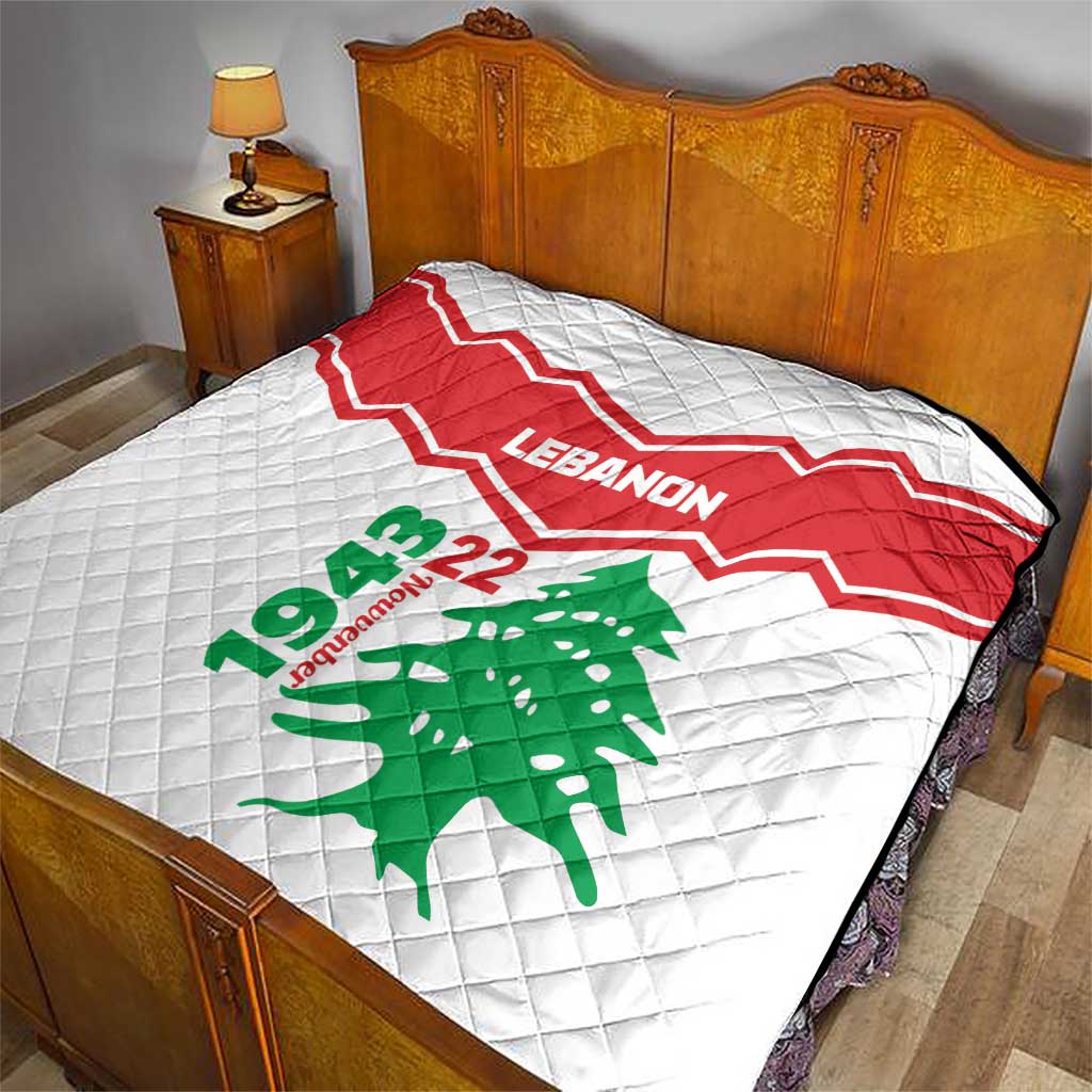 Lebanon Independence Day Quilt Cedrus libani - Wonder Print Shop