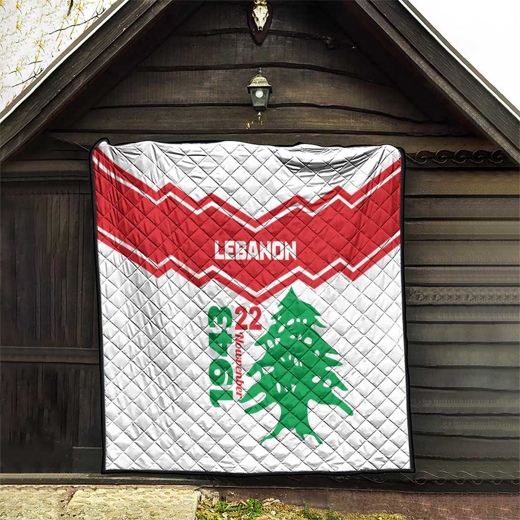 Lebanon Independence Day Quilt Cedrus libani - Wonder Print Shop