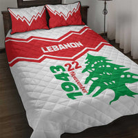 Lebanon Independence Day Quilt Bed Set Cedrus libani - Wonder Print Shop