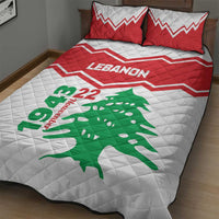 Lebanon Independence Day Quilt Bed Set Cedrus libani - Wonder Print Shop