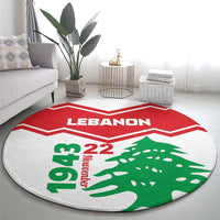 Lebanon Independence Day Round Carpet Cedrus libani