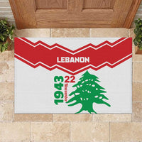 Lebanon Independence Day Rubber Doormat Cedrus libani - Wonder Print Shop