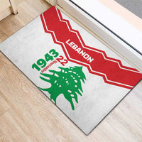 Lebanon Independence Day Rubber Doormat Cedrus libani - Wonder Print Shop