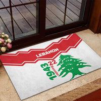 Lebanon Independence Day Rubber Doormat Cedrus libani - Wonder Print Shop