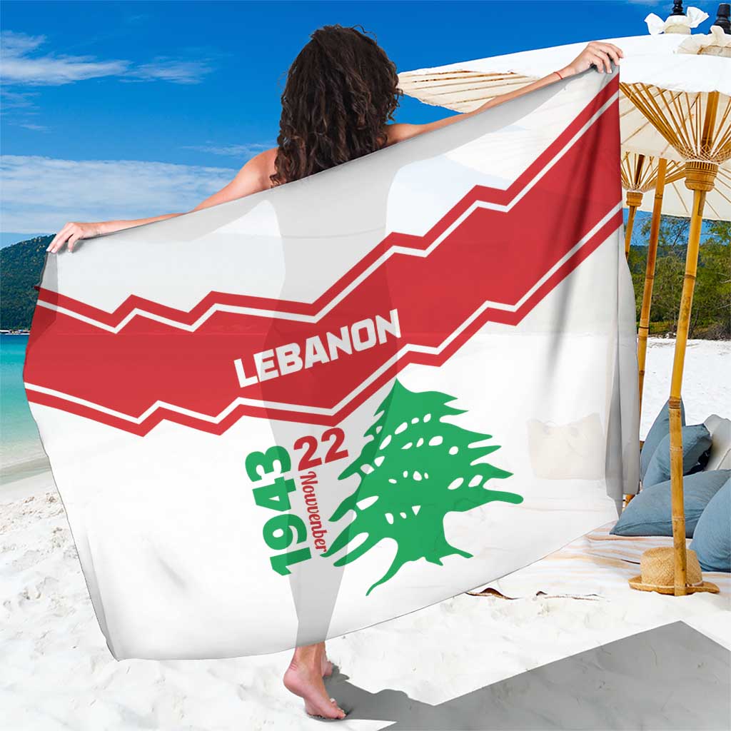 Lebanon Independence Day Sarong Cedrus libani - Wonder Print Shop