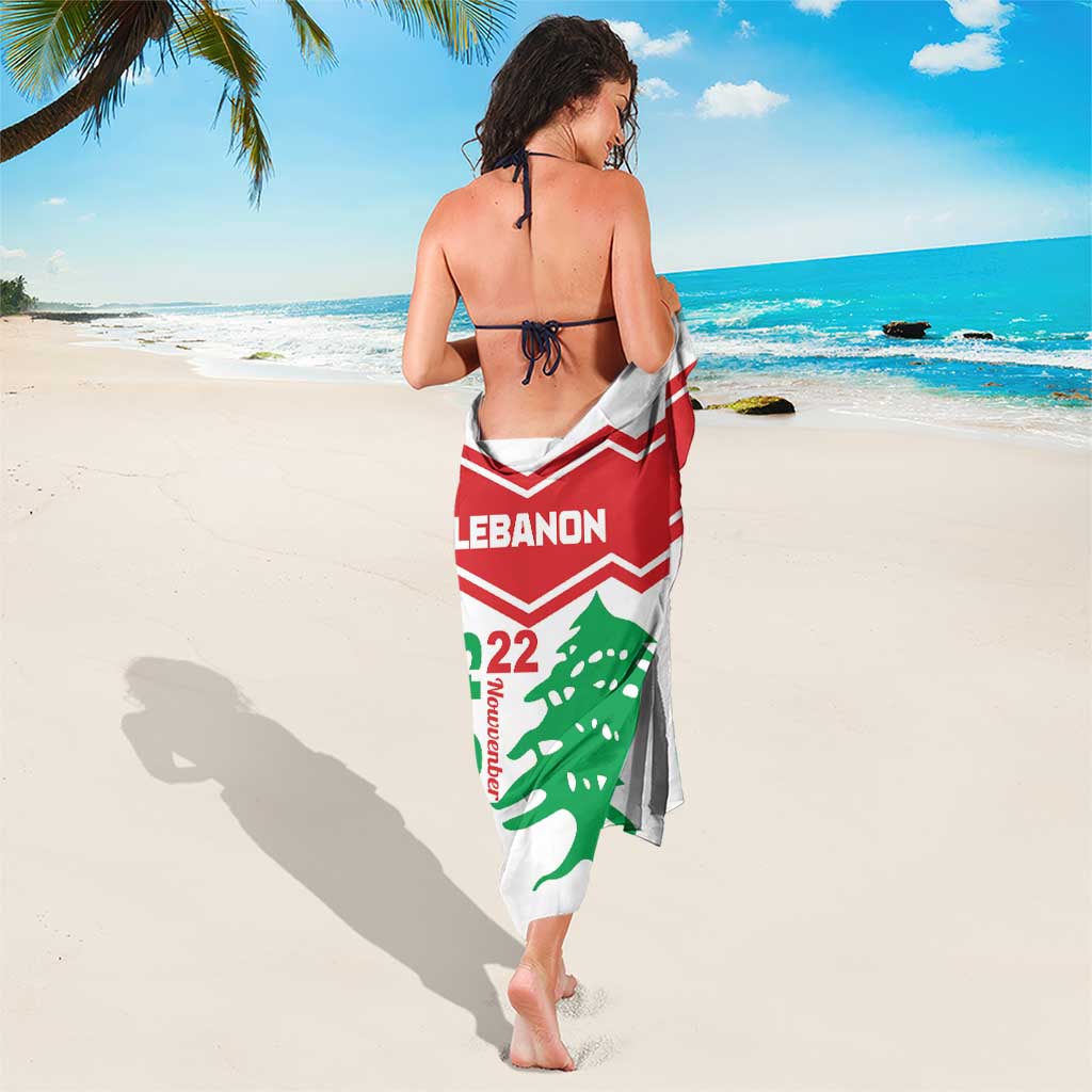 Lebanon Independence Day Sarong Cedrus libani - Wonder Print Shop