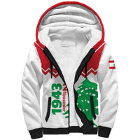 Personalized Lebanon Independence Day Sherpa Hoodie Cedrus libani - Wonder Print Shop