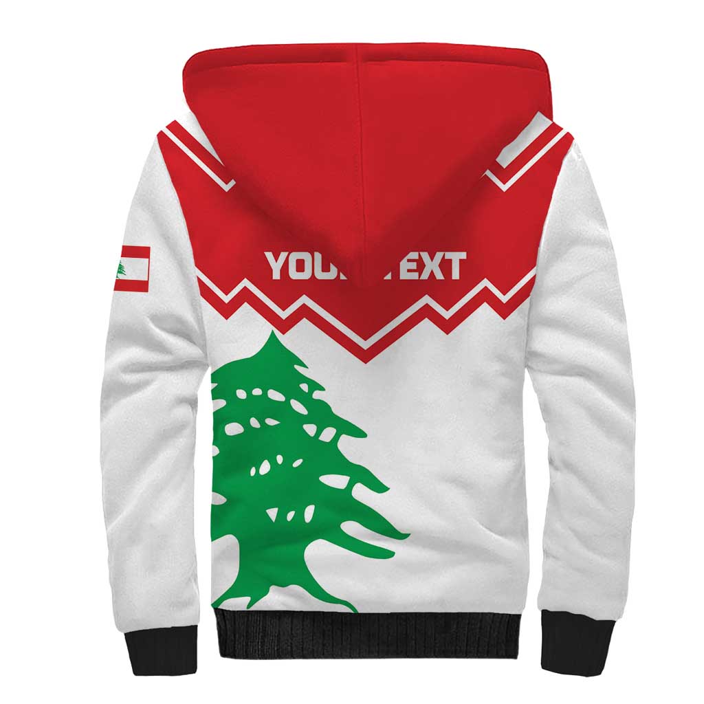 Personalized Lebanon Independence Day Sherpa Hoodie Cedrus libani - Wonder Print Shop