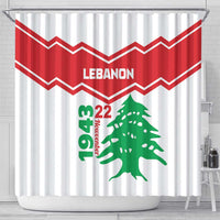 Lebanon Independence Day Shower Curtain Cedrus libani