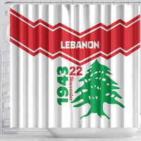 Lebanon Independence Day Shower Curtain Cedrus libani