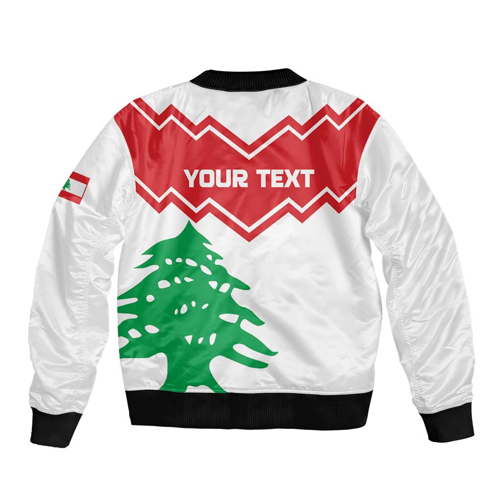 Personalized Lebanon Independence Day Sleeve Zip Bomber Jacket Cedrus libani - Wonder Print Shop