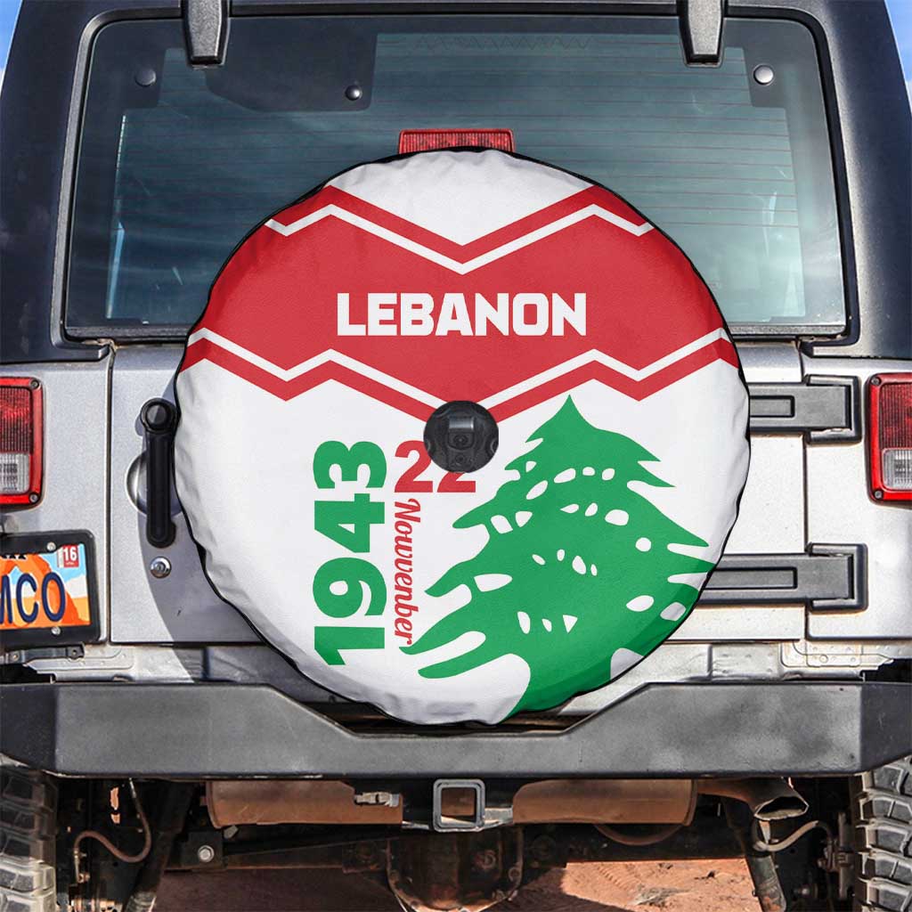 Lebanon Independence Day Spare Tire Cover Cedrus libani - Wonder Print Shop