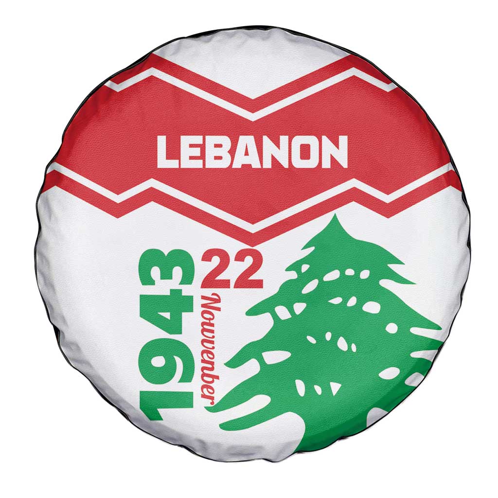 Lebanon Independence Day Spare Tire Cover Cedrus libani - Wonder Print Shop