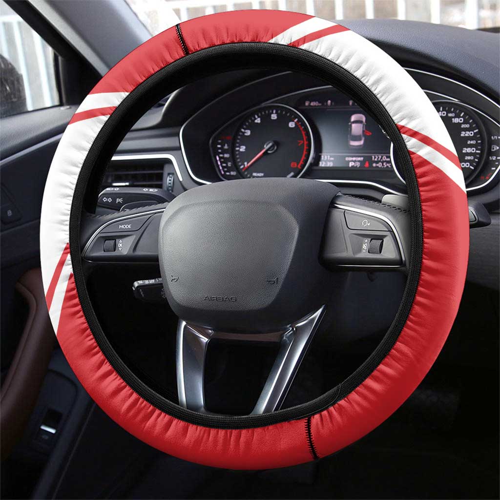 Lebanon Independence Day Steering Wheel Cover Cedrus libani - Wonder Print Shop