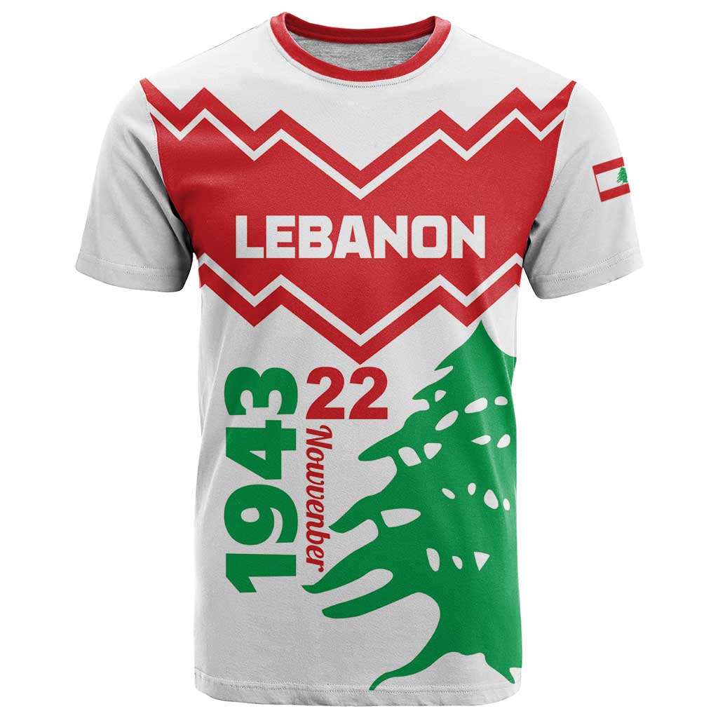 Personalized Lebanon Independence Day T Shirt Cedrus libani - Wonder Print Shop