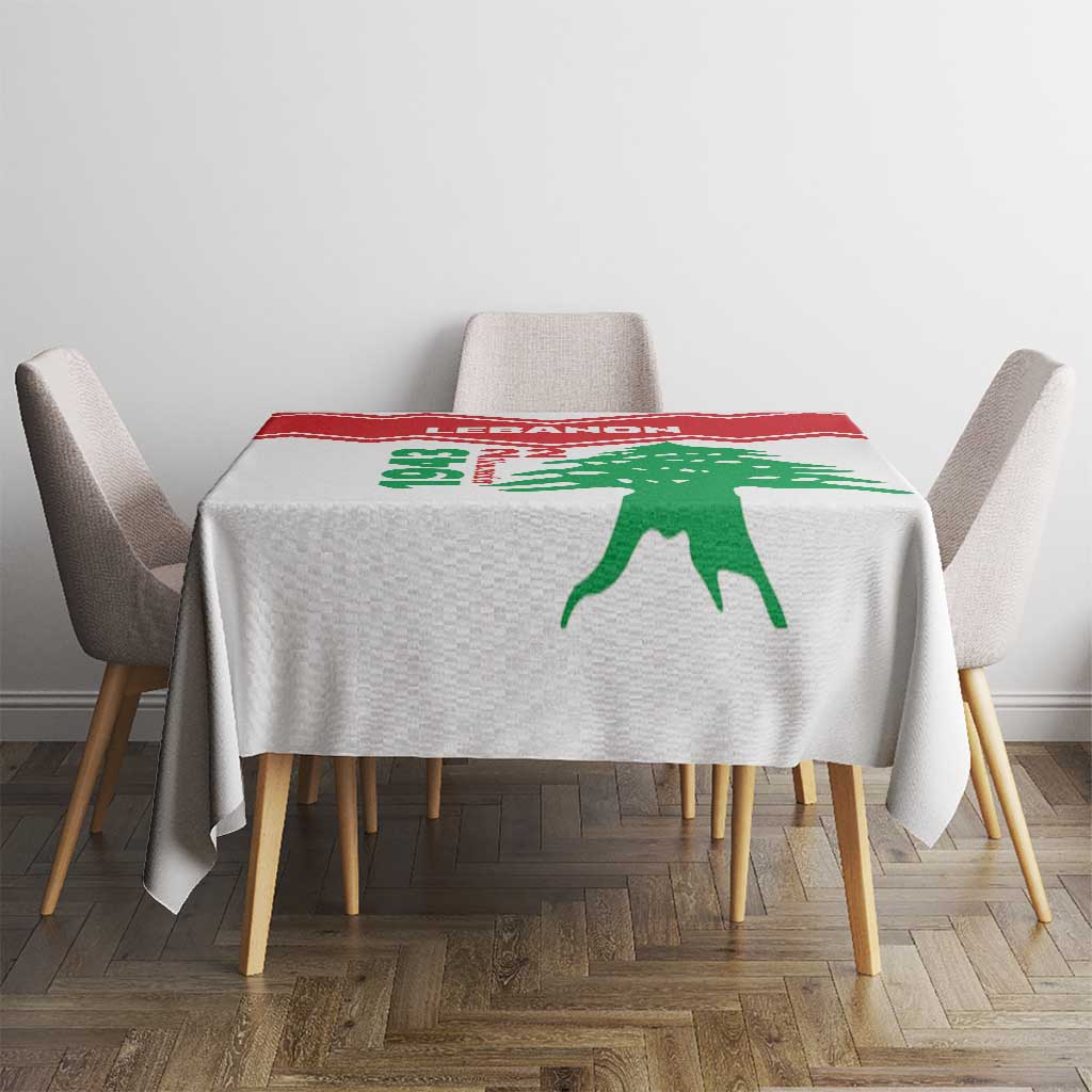 Lebanon Independence Day Tablecloth Cedrus libani - Wonder Print Shop