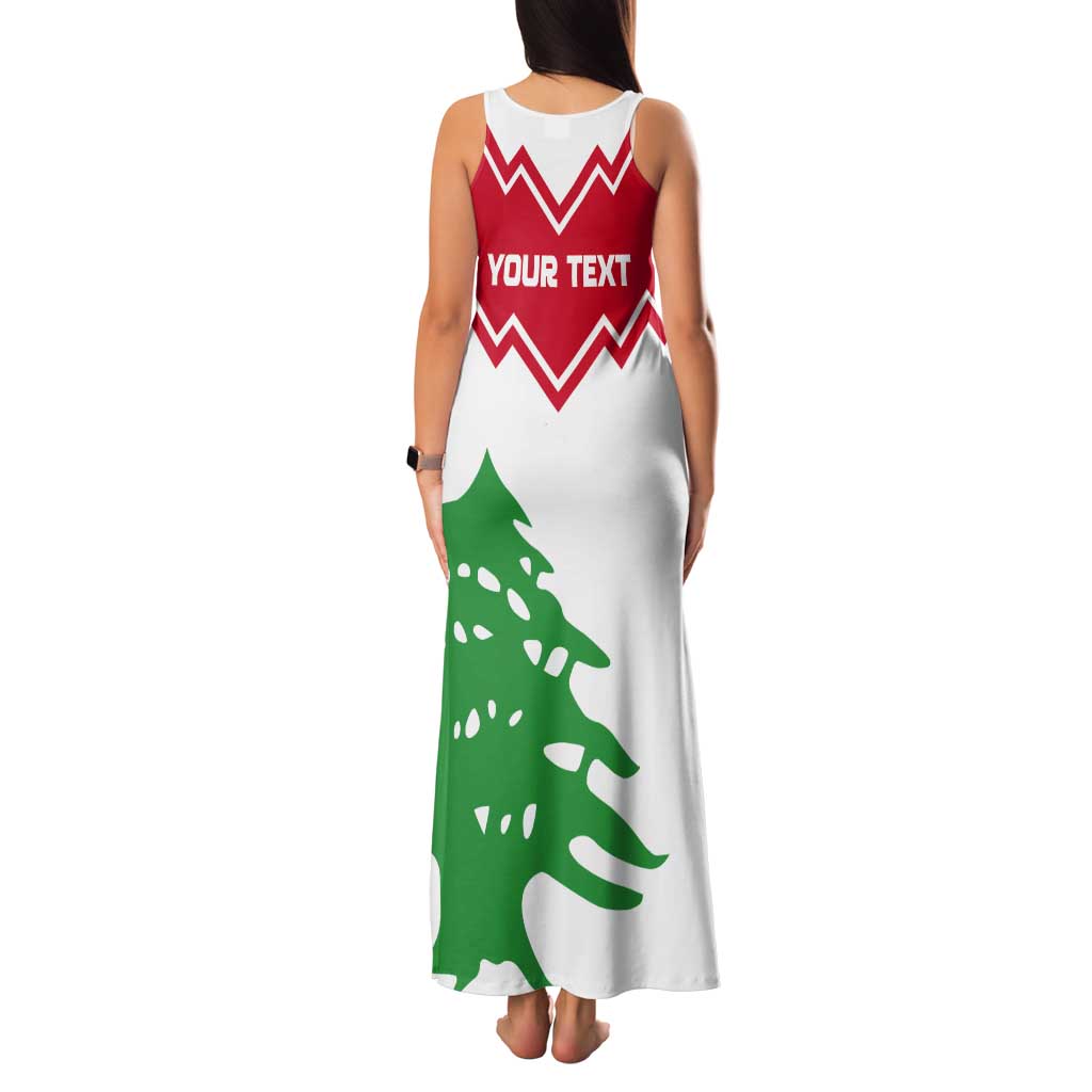 Personalized Lebanon Independence Day Tank Maxi Dress Cedrus libani - Wonder Print Shop