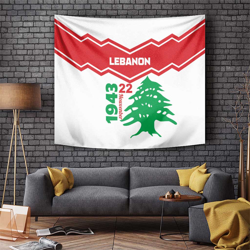 Lebanon Independence Day Tapestry Cedrus libani - Wonder Print Shop