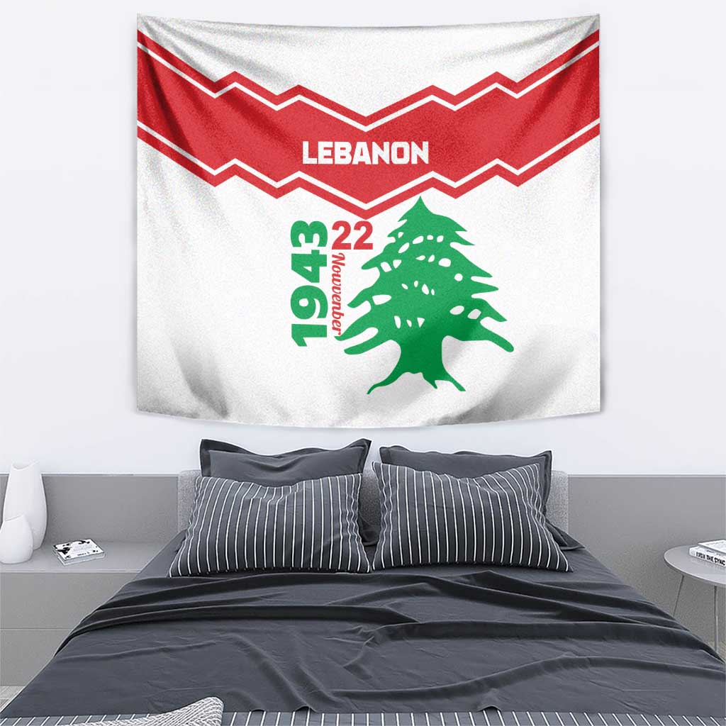 Lebanon Independence Day Tapestry Cedrus libani - Wonder Print Shop
