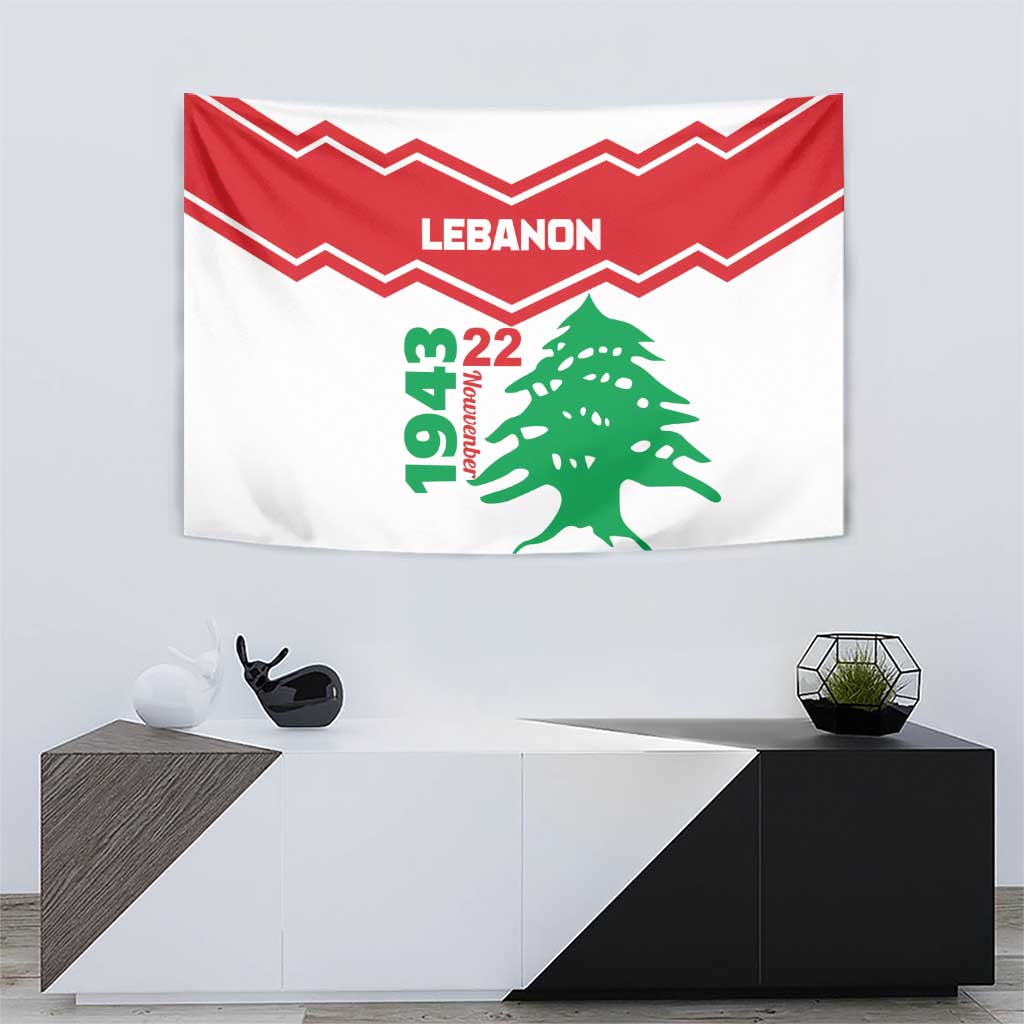 Lebanon Independence Day Tapestry Cedrus libani - Wonder Print Shop