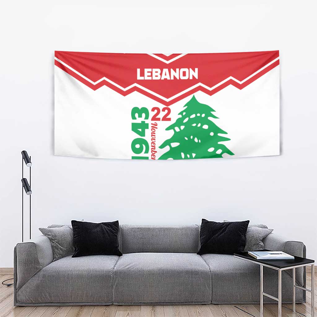 Lebanon Independence Day Tapestry Cedrus libani - Wonder Print Shop