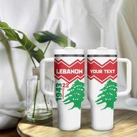 Personalized Lebanon Independence Day Tumbler With Handle Cedrus libani - Wonder Print Shop