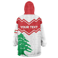 Personalized Lebanon Independence Day Wearable Blanket Hoodie Cedrus libani - Wonder Print Shop