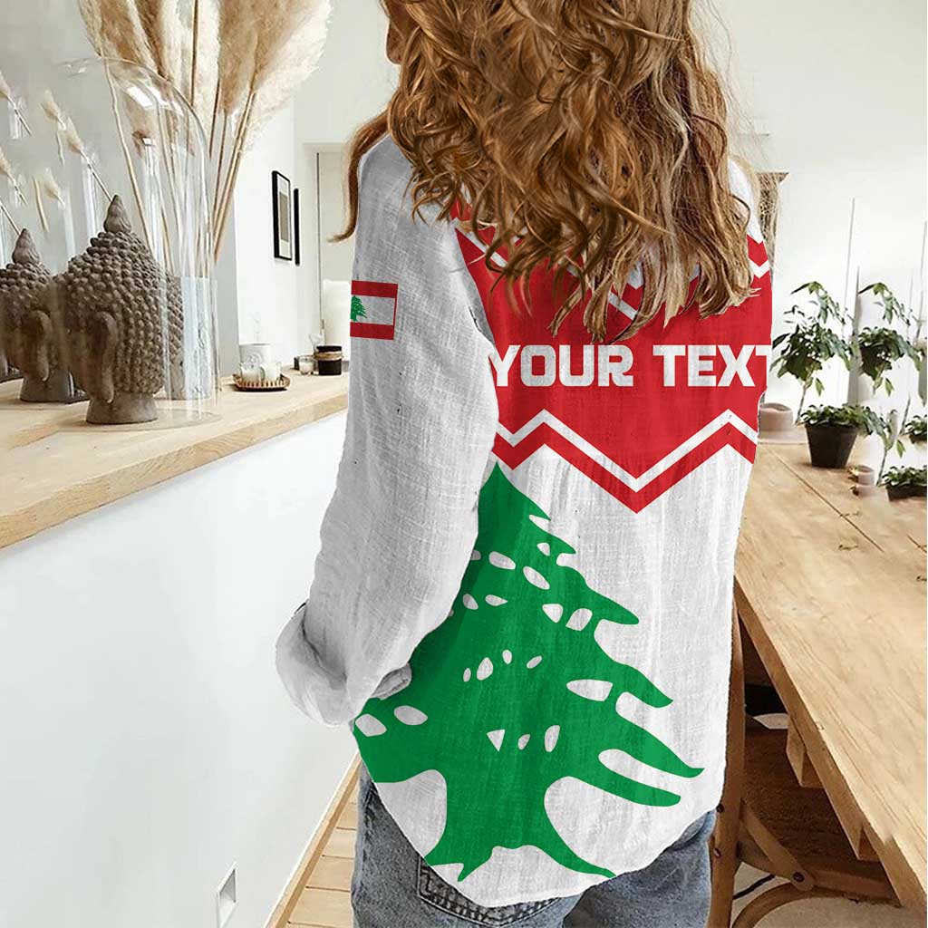 Personalized Lebanon Independence Day Women Casual Shirt Cedrus libani - Wonder Print Shop