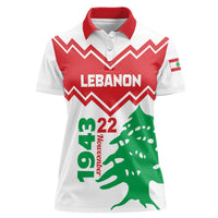 Personalized Lebanon Independence Day Women Polo Shirt Cedrus libani - Wonder Print Shop