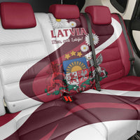Latvia Back Car Seat Cover Dievs sveti Latviju - Wonder Print Shop