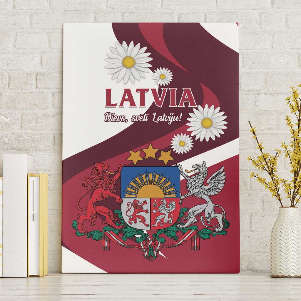Latvia Canvas Wall Art Dievs sveti Latviju - Wonder Print Shop